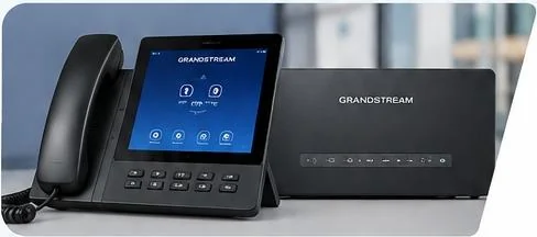 هاتف Grandstream مكتبي وسنترال IP من صور موقع آفاق النظم الحديثة